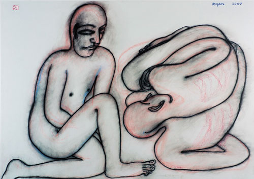 Offset Prints by Contemporary Indian Artist Jogen Chowdhury