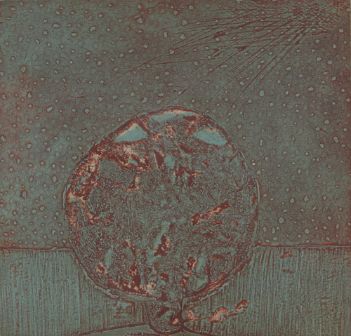 Abstract by Indian Artist Prashant Vichitra using etching as a medium