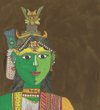 Numbered edition reproductions of Figurative Gods and Goddesses by modern Indian Artist K. Laxma Goud.