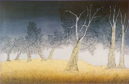 Offset Prints of natures labyrinth by modern Indian Artist Paramjit Singh
