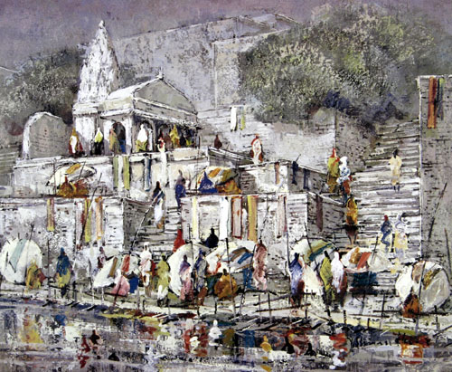 Signed edition prints of impressionistic travel by contemporary Indian Artist Yashwant Shirwadkar.