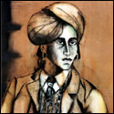 Limited edition reproductions of figurative portrait by contemporary Indian Artist Anju Dodia.