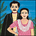 Numbered edition prints of figurative couple by contemporary Indian Artist Nayanaa Kanodia.