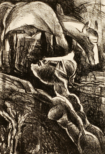 Art Intaglio: Lithograph: Ajit Seal: Untitled