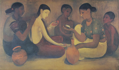 Open edition reproductions of figurative women by modern Indian Artist Amrita Shergil.