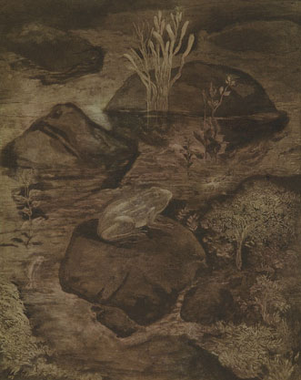 Intaglio print by Indian Artist Ananthiah