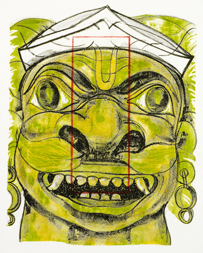 Art Intaglio: LIthographs: Chandan Bez Baruah: Untitled