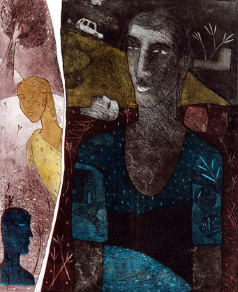 Original print by contemporary Indian Artist Chippa Sudhakar