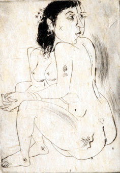 Original print of nudes & erotic by contemporary Indian Artist Fawad Tamkanat