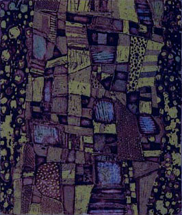 Abstract in etching by Indian Artist Gouri Shankar P.