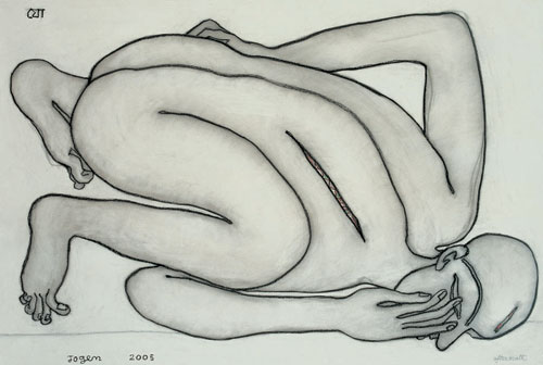 Limited edition prints A serigraph of Narrative nudes and erotic by contemporary Indian Artist Jogen Chowdhury.