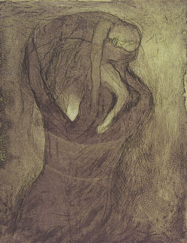 Intaglio print by contemporary Indian Artist Kavita Nayar