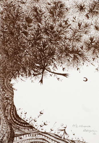 Art Intaglio: Lithograph: Kim Hyun Ju: Untitled