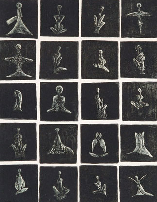 Original graphic print by contemporary Indian Artist Krishna Sardar