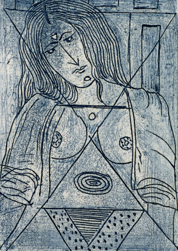 Art Intaglio: Etching: Madhukant Mundra: Untitled