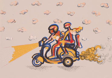 Serigraph by contemporary Indian Artist Pankaj Panwar