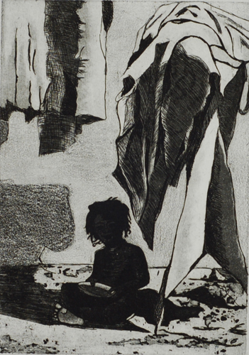 Art Intaglio: Etchings: Parthavi Patel: Shelter