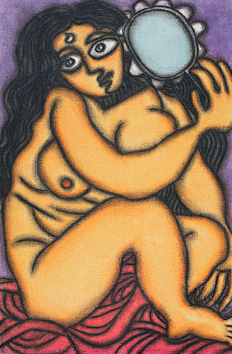 Nudes & erotic in giclee by contemporary Indian Artist Prokash Karmakar