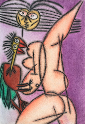 Nudes & erotic in giclee by contemporary Indian Artist Prokash Karmakar