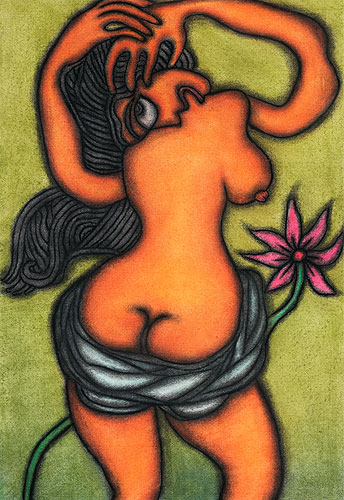Nudes & erotic in giclee by contemporary Indian Artist Prokash Karmakar
