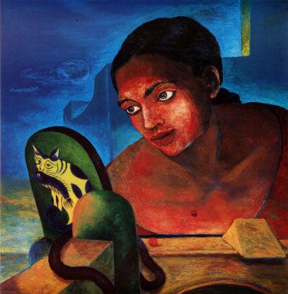 Signed edition reproductions of narrative women by contemporary Indian Artist Ranbir Kaleka.