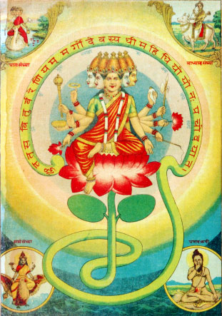 Oleograph Prints of figurative Indian Gods and Goddesses by Indian Artist Ravi Varma Press.