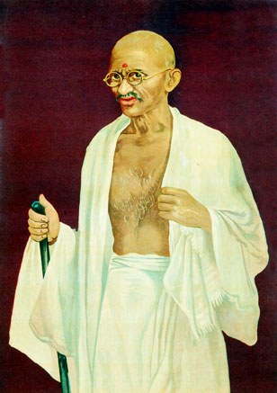 Open Edition Prints of Indian Artist Ravi Varma Press in figurative style with a political theme.