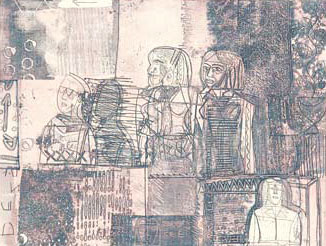 Etching on Zinc by contemporary Indian Artist Sajid Bin Amar