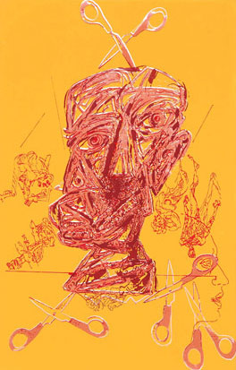 Graphic print by Indian Artist Sitangshu Mukhopadhay