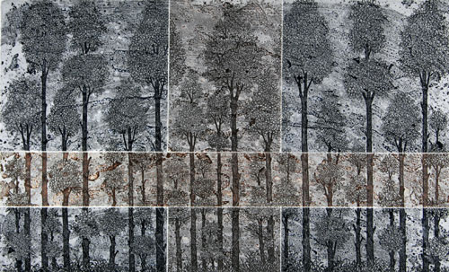 Etching by Indian Artist Subbanna