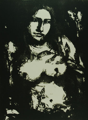 Original Print by modern Indian Artist Suhas Roy