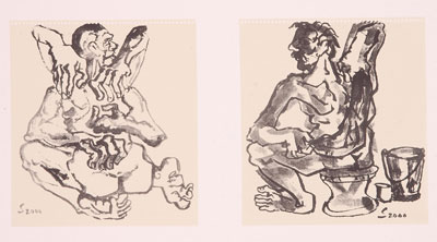 Planography Print by Indian Artist Suranjan Basu