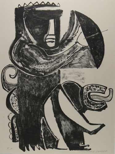 Intaglio print by Indian Artist Surinder Chadha