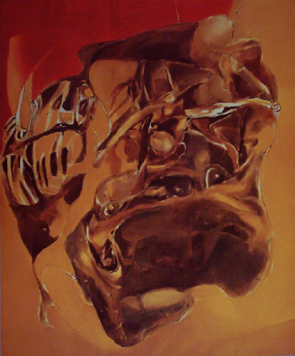 Signed edition prints of An abstract by contemporary Indian Artist Surya Prakash.