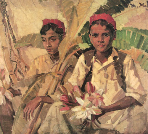 Offset Prints of narrative children by modern Indian Artist V.A. Mali.