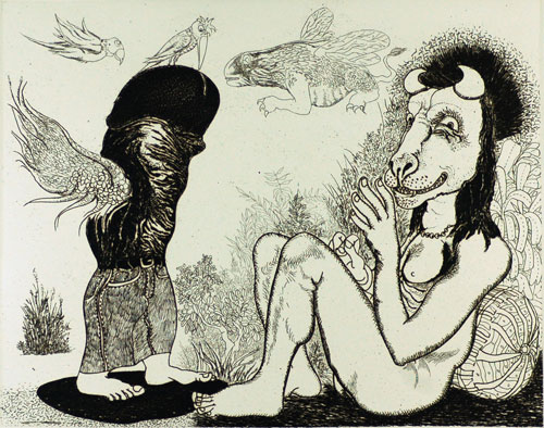 Etchings by Contemporary Indian Artist Viraj Naik