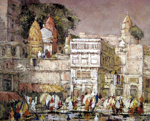 Signed edition prints of impressionistic travel by contemporary Indian Artist Yashwant Shirwadkar.
