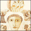 Graphic Print by contemporary Indian Artist Ajit Dubey, a fantasy in narrative style