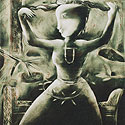 Art Intaglio: Lithograph: Ajit Seal: Rejoice 'J'