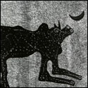 Etching by contemporary Indian Artist Amitava Das, domestic animals in figurative style