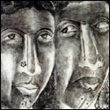 Original graphic print by contemporary Indian Artist Fawad Tamkanat