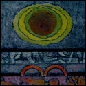 Abstract in collograph by Indian Artist Gouri Shankar P.