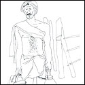 Graphic Print by contemporary Indian Artist Laxman Aelay
