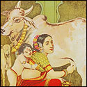 Oleograph Prints of narrative mythology by Indian Artist Ravi Varma Press.