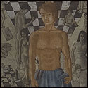 Etching by contemporary Indian Artist Ravindra Shankar Roy