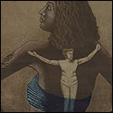 Etching by contemporary Indian Artist Ravindra Shankar Roy
