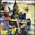 Open Edition Reproductions of figurative landscape by modern Indian Artist S.H. Raza.