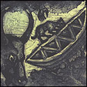 Intaglio print by Indian Artist S.K.Sarkar
