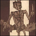 Etching by modern Indian Artist Shyamal Dutta Ray