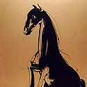 Signed edition prints of figurative horses by contemporary Indian Artist Sunil Das